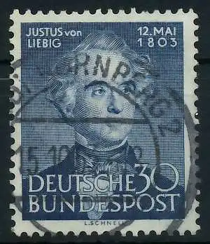 BRD 1953 Nr 166 zentrisch gestempelt 89C5FE