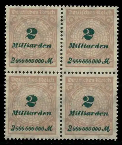 DEUTSCHES REICH 1923 HOCHINFLA Nr 326A postfrisch VIERE 89C6E6