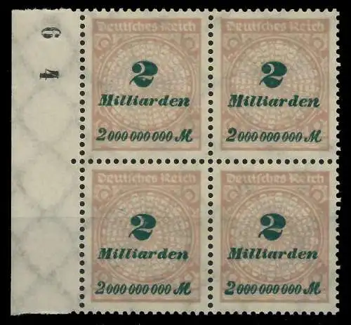 DEUTSCHES REICH 1923 HOCHINFLA Nr 326A postfrisch VIERE 89C6F2