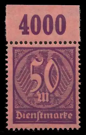 DEUTSCHES REICH DIENSTMARKEN 1920 21 Nr 73 P OR 89C75E