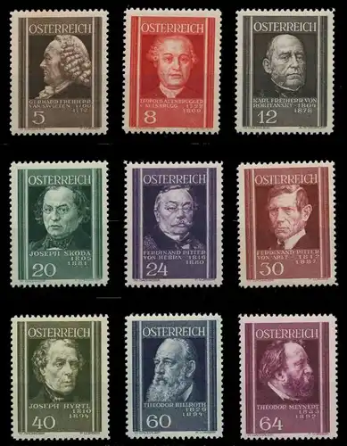 ÖSTERREICH 1937 Nr 649-657 ungebraucht 89C7EA