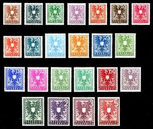 ÖSTERREICH 1945 Nr 697-719 postfrisch S8CC232