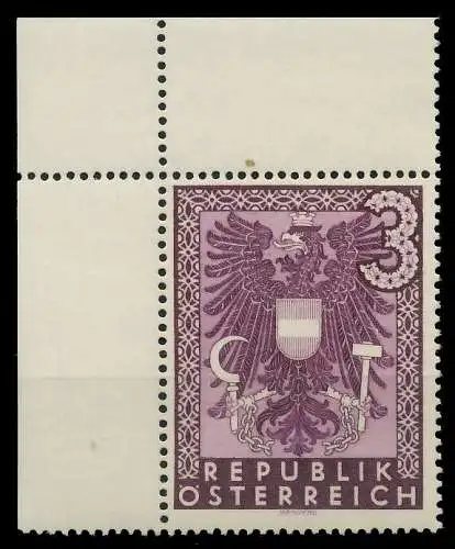 ÖSTERREICH 1945 Nr 718 postfrisch ECKE-OLI 8A1A2E