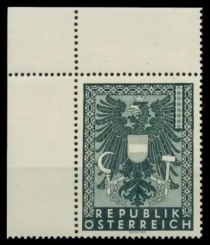 ÖSTERREICH 1945 Nr 716 postfrisch ECKE-OLI 8A1A7A