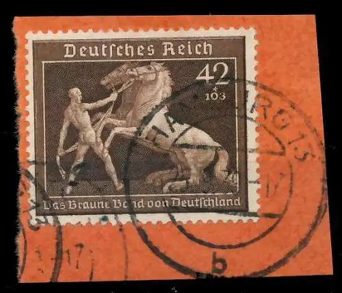 DEUTSCHES REICH 1939 Nr 699 zentrisch gestempelt Briefst³ck 8B0196