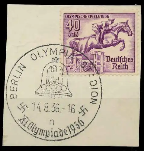 DEUTSCHES REICH 1936 Nr 616 zentrisch gestempelt Briefst³ck 8B01EA