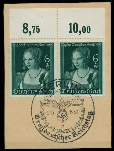 DEUTSCHES REICH 1939 Nr 700 zentrisch gestempelt Briefst³ck WAAGR 8B021A