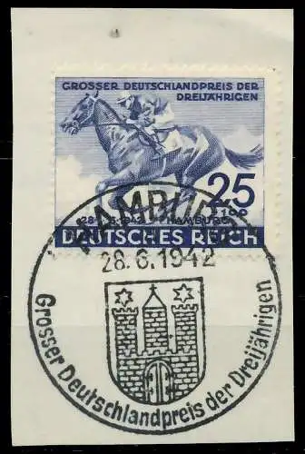 DEUTSCHES REICH 1942 Nr 814 zentrisch gestempelt Briefst³ck 8B024A