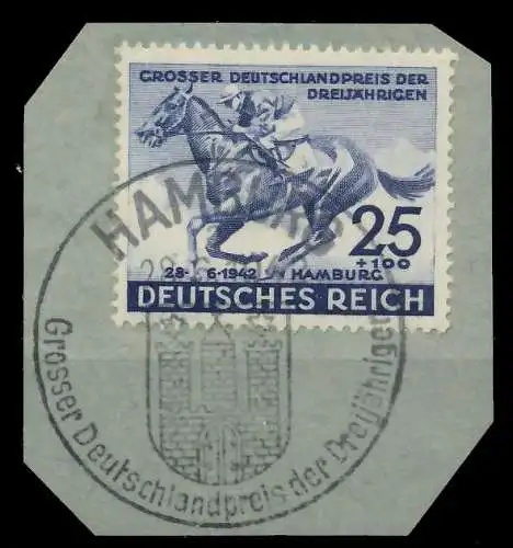 DEUTSCHES REICH 1942 Nr 814 zentrisch gestempelt Briefst³ck 8B0282