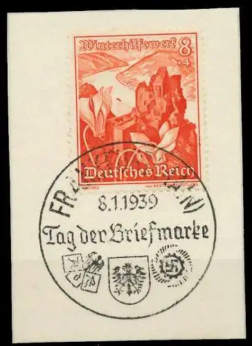DEUTSCHES REICH 1938 Nr 679 zentrisch gestempelt Briefst³ck 8B02B6