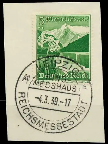DEUTSCHES REICH 1938 Nr 677 zentrisch gestempelt Briefst³ck 8B02E2