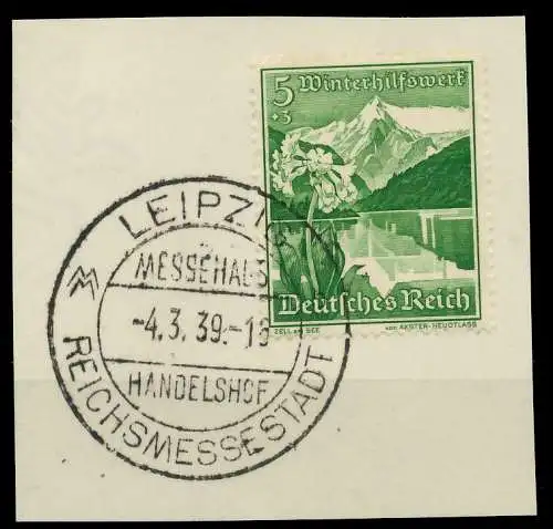 DEUTSCHES REICH 1938 Nr 677 zentrisch gestempelt Briefst³ck 8B02FA