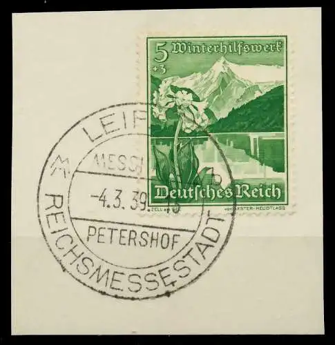 DEUTSCHES REICH 1938 Nr 677 zentrisch gestempelt Briefst³ck 8B030A