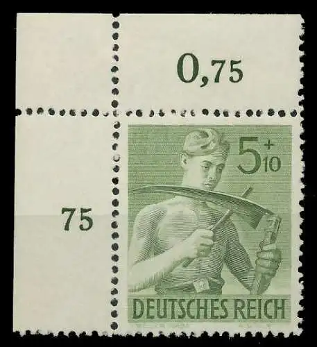 DEUTSCHES REICH 1943 Nr 851 postfrisch ECKE-OLI 8B0542