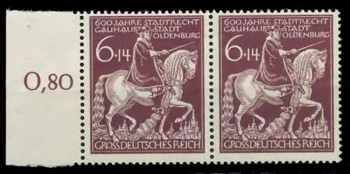 DEUTSCHES REICH 1945 Nr 907I + 907 postfrisch WAAGR PAA 8B0586