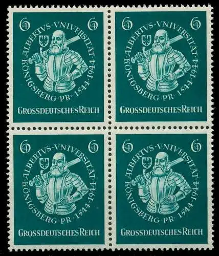 DEUTSCHES REICH 1944 Nr 896 postfrisch VIERERBLOCK 8B05F2