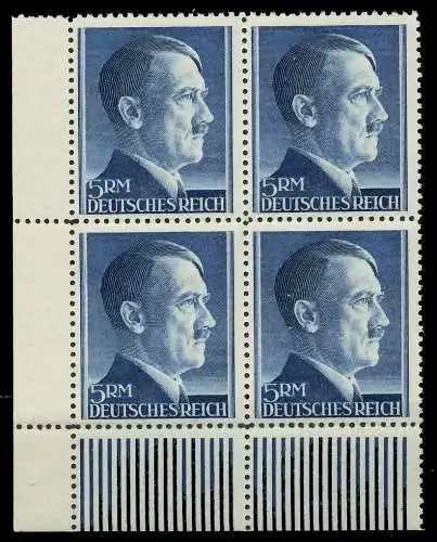 DEUTSCHES REICH 1941 Nr 802A postfrisch VIERERBLOCK ECK 8B085A