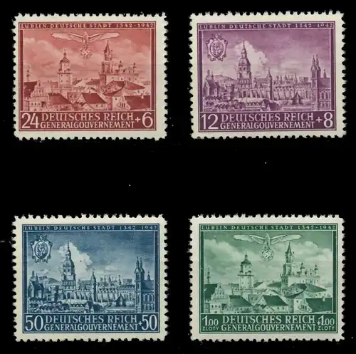 GENERALGOUVERNEMENT 1942 Nr 92-95 postfrisch 8B519E