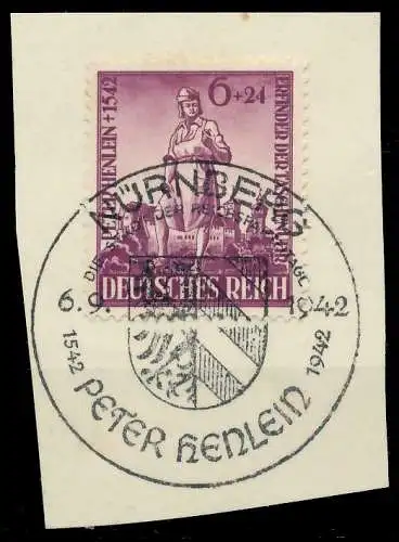 DEUTSCHES REICH 1942 Nr 819 zentrisch gestempelt Briefst³ck 8B51E6