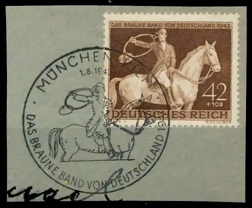 DEUTSCHES REICH 1943 Nr 854 zentrisch gestempelt Briefst³ck 8B51FA