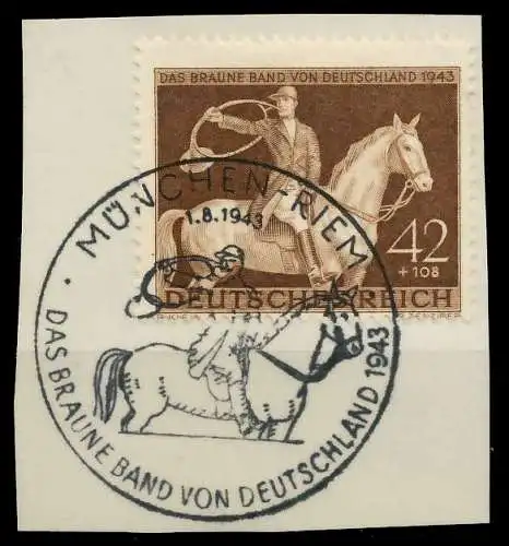 DEUTSCHES REICH 1943 Nr 854 zentrisch gestempelt Briefst³ck 8B5202