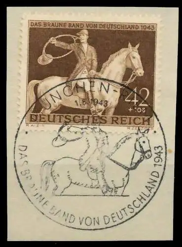 DEUTSCHES REICH 1943 Nr 854 zentrisch gestempelt Briefst³ck 8B5216