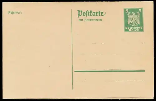 DEUTSCHES REICH Nr P158I UNGEBRAUCHT POSTKARTE 8C34F6