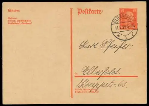 DEUTSCHES REICH Nr P171I GEBRAUCHT POSTKARTE 8C358E