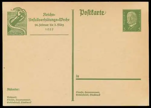 DEUTSCHES REICH Nr P186 UNGEBRAUCHT POSTKARTE 8C363A