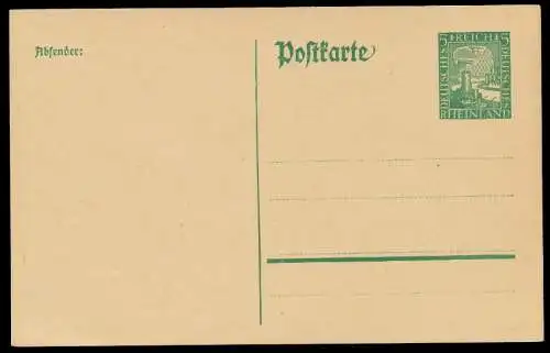 DEUTSCHES REICH Nr P204I UNGEBRAUCHT POSTKARTE S902DDE