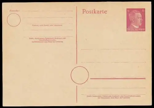 DEUTSCHES REICH Nr P314Ia UNGEBRAUCHT POSTKARTE 8CC6EA