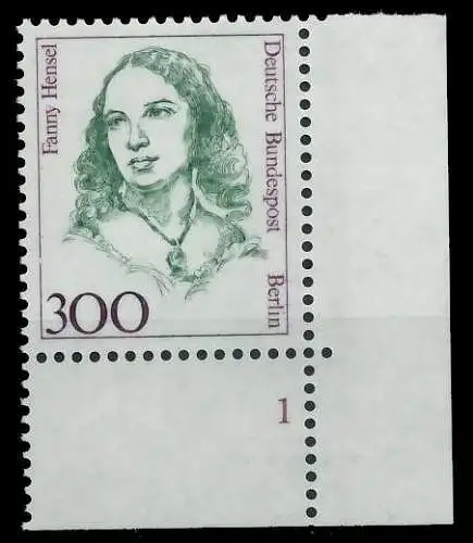 BERLIN DS FRAUEN Nr 849 postfrisch FORMNUMMER 1 8D99CE