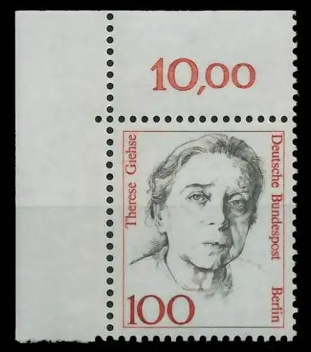 BERLIN DS FRAUEN Nr 825 postfrisch ECKE-OLI 8D99EA