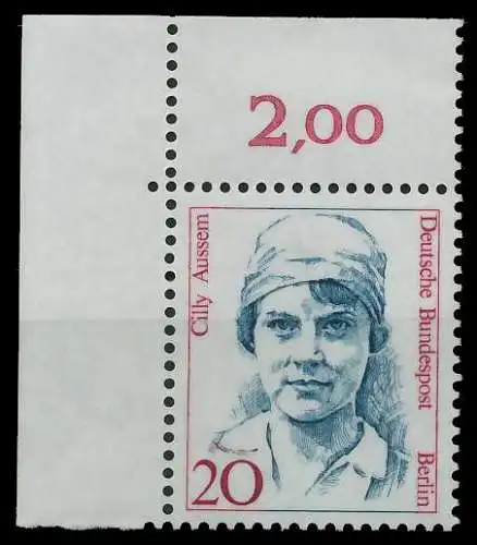 BERLIN DS FRAUEN Nr 811 postfrisch ECKE-OLI 8D99F2