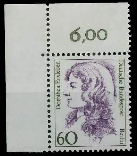 BERLIN DS FRAUEN Nr 824 postfrisch ECKE-OLI 8D99F6