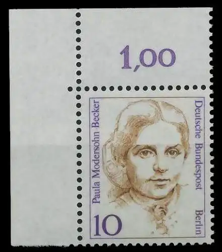 BERLIN DS FRAUEN Nr 806 postfrisch ECKE-OLI 8D9A0E