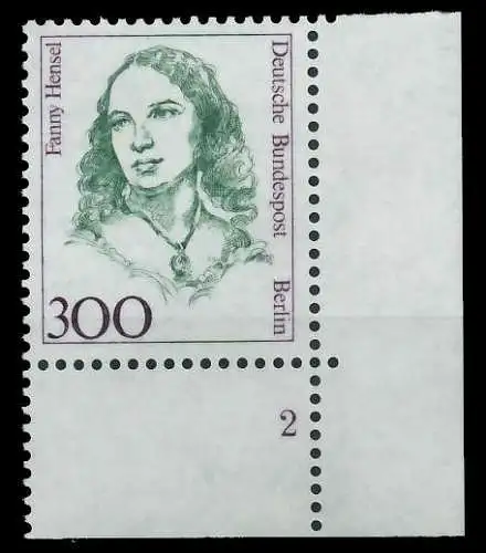 BERLIN DS FRAUEN Nr 849 postfrisch FORMNUMMER 2 8D9A16