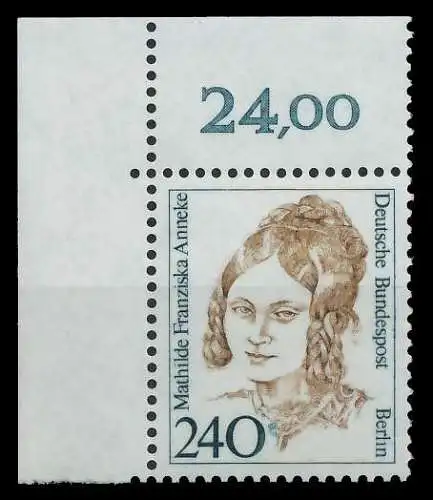 BERLIN DS FRAUEN Nr 827 postfrisch ECKE-OLI 8D9A3E