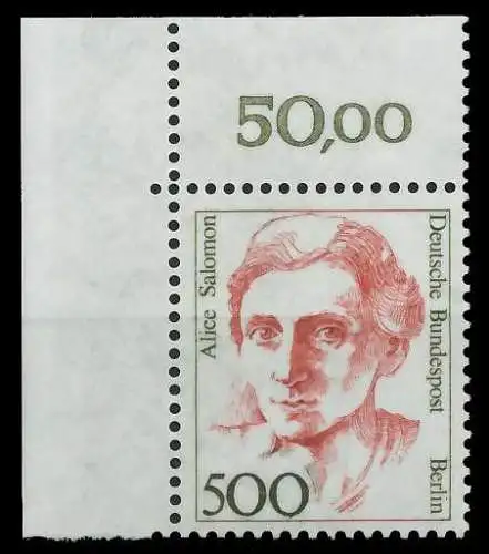 BERLIN DS FRAUEN Nr 830 postfrisch ECKE-OLI 8D9A52