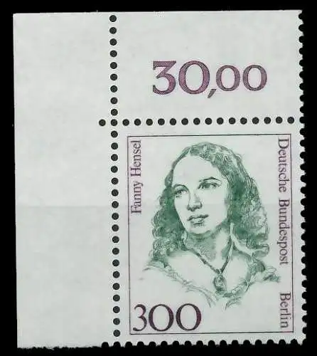 BERLIN DS FRAUEN Nr 849 postfrisch ECKE-OLI 8D9A56