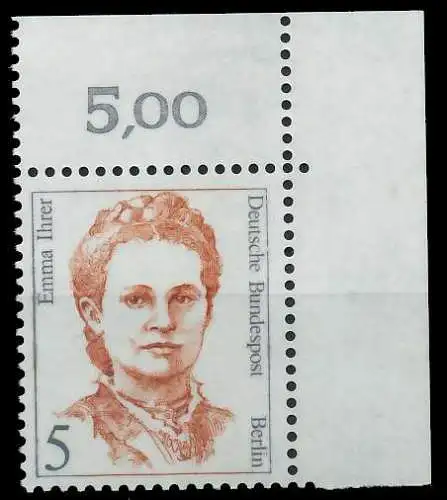 BERLIN DS FRAUEN Nr 833 postfrisch ECKE-ORE 8D9A6E