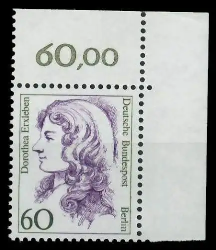 BERLIN DS FRAUEN Nr 824 postfrisch ECKE-ORE 8D9A86