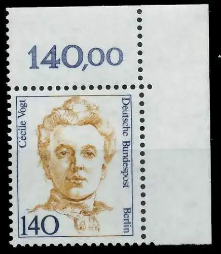 BERLIN DS FRAUEN Nr 848 postfrisch ECKE-ORE 8D9A8A