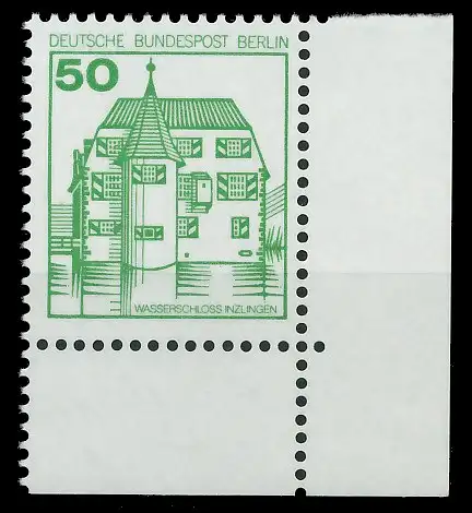BERLIN DS BURGEN U. SCHLÖSSER Nr 615A postfrisch ECKE-U 8E299E