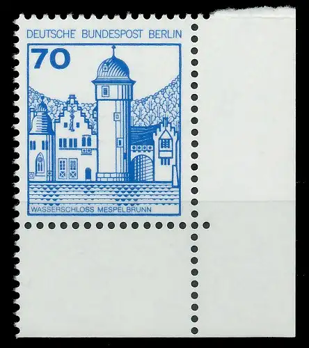 BERLIN DS BURGEN U. SCHLÖSSER Nr 538 postfrisch ECKE-UR 8E29AE