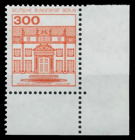 BERLIN DS BURGEN U. SCHLÖSSER Nr 677 postfrisch ECKE-UR S931F0A