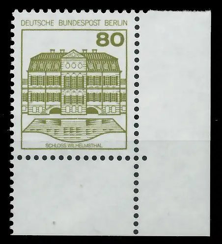 BERLIN DS BURGEN U. SCHLÖSSER Nr 674A postfrisch ECKE-U S931F2E