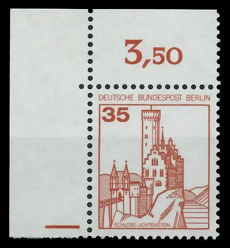 BERLIN DS BURGEN U. SCHLÖSSER Nr 673 postfrisch ECKE-OL 8E2A26