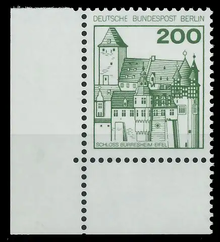 BERLIN DS BURGEN U. SCHLÖSSER Nr 540 postfrisch ECKE-UL 8E81C6