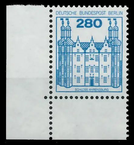 BERLIN DS BURGEN U. SCHLÖSSER Nr 676 postfrisch ECKE-UL S931FE2